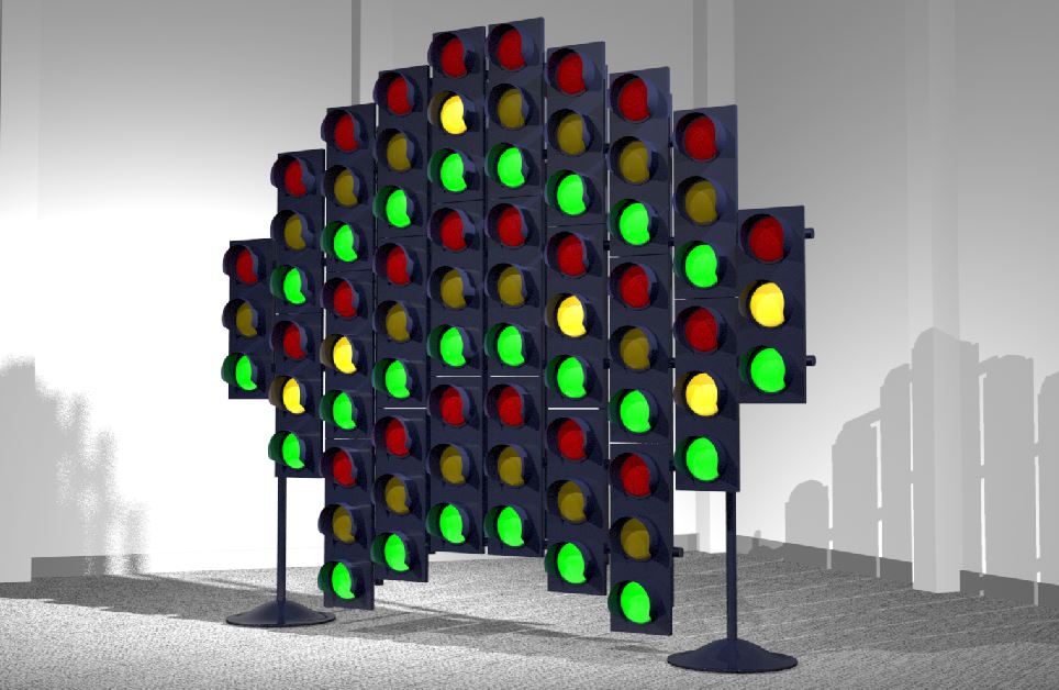 installation with traffic lights