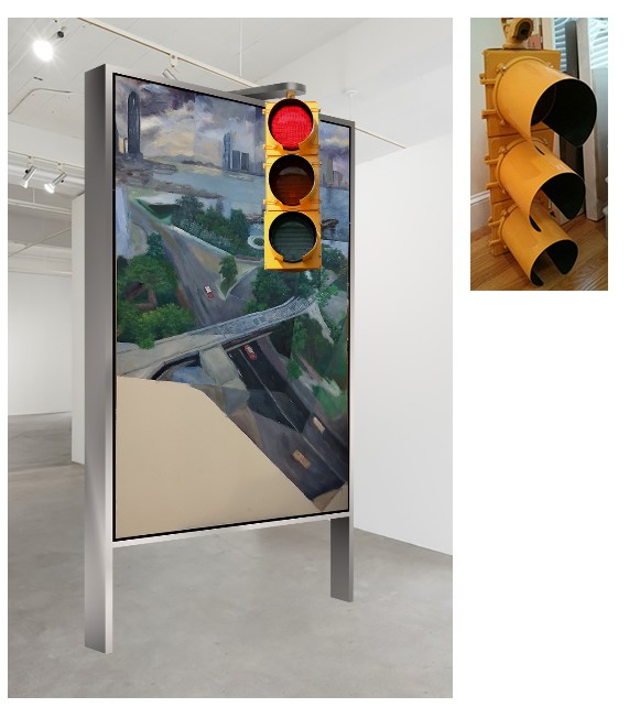 painting with traffic lights